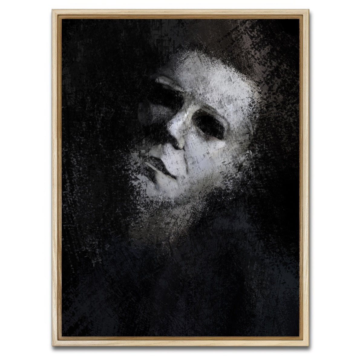 AUTO-MOCKUP WHITE | Michael Myers | 1 Piece | Natural Framed Canvas | group=3x4