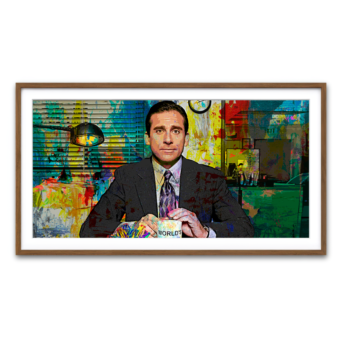 Framed Print 2x1 Walnut