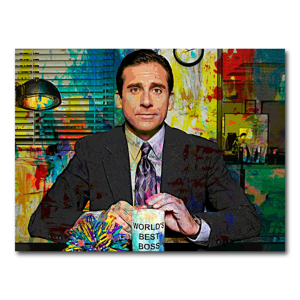 AUTO-MOCKUP WHITE | Michael Scott | 1 Piece | Gallery Wrap Canvas | group=4x3