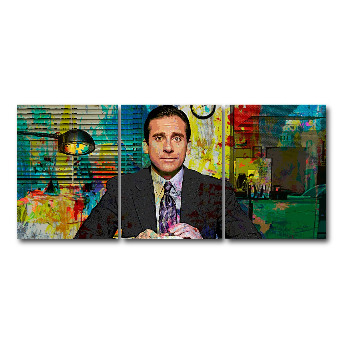 AUTO-MOCKUP WHITE | Michael Scott | 3 Piece | Gallery Wrap Canvas | group=18x24
