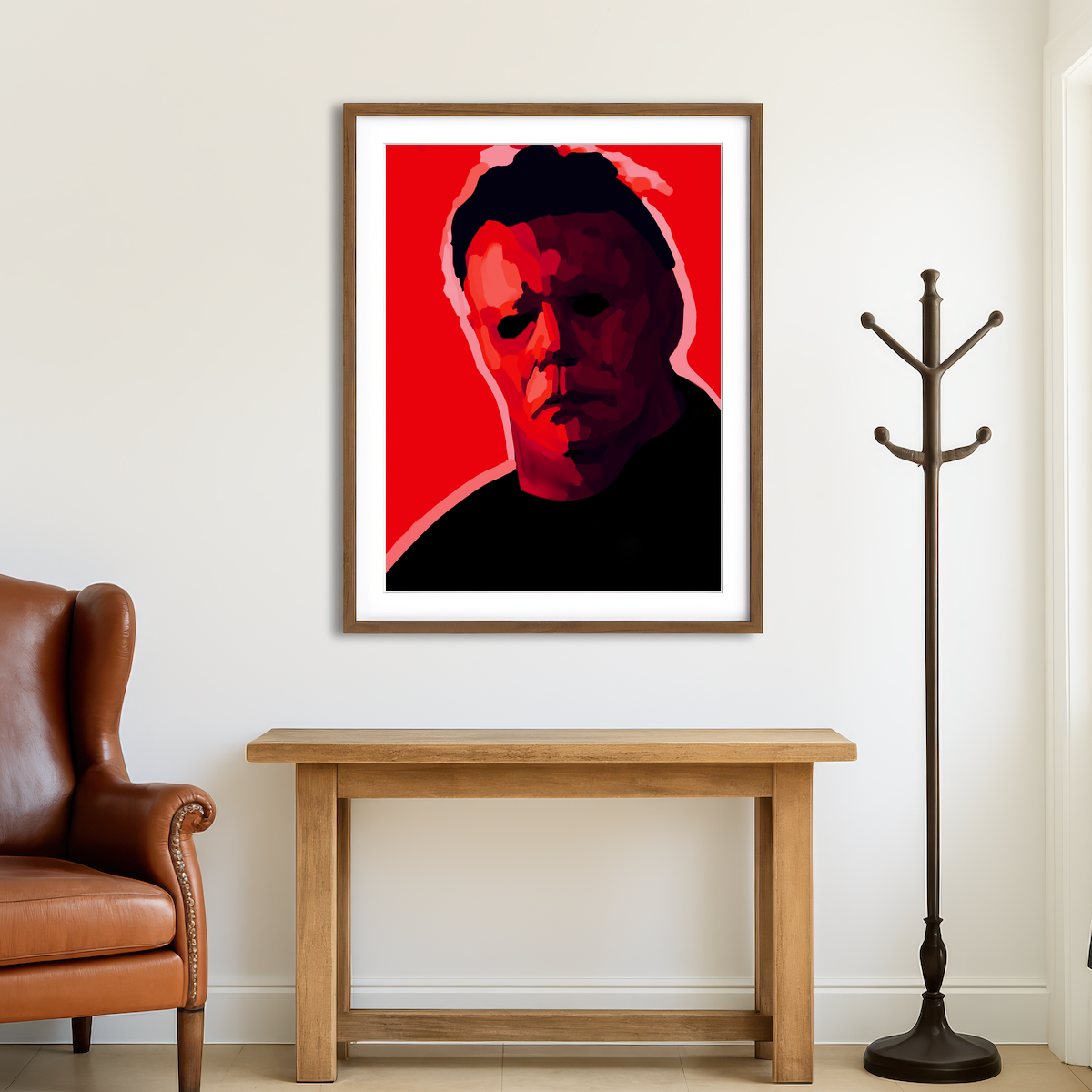 AUTO-MOCKUP ROOM | Michael In Red Wall Art