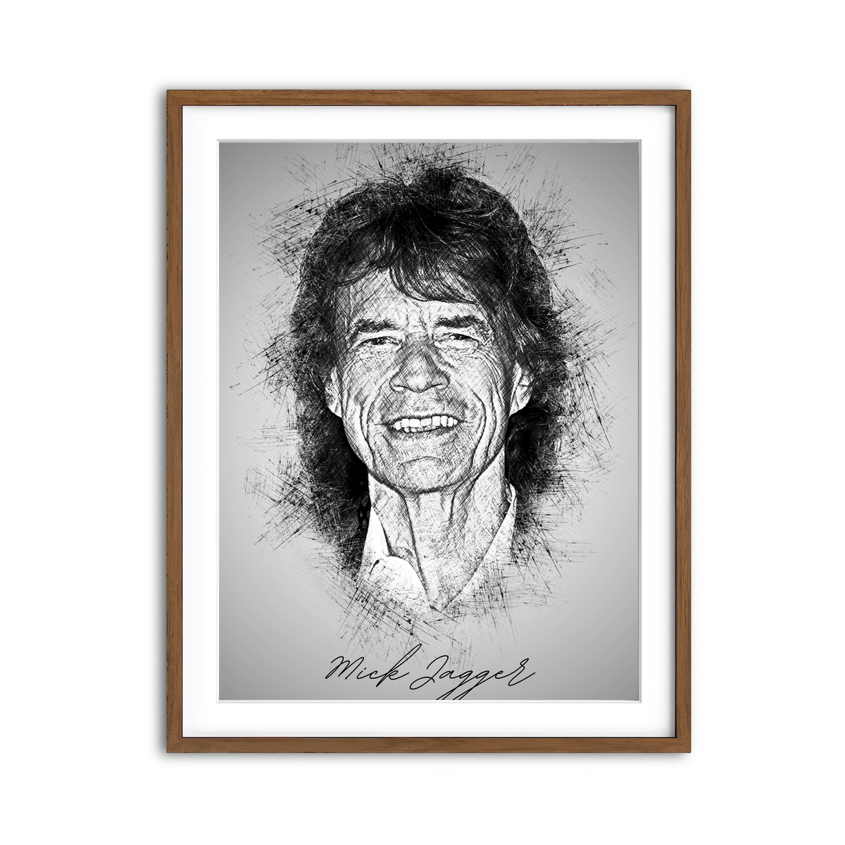 Framed Print 3x4 Walnut