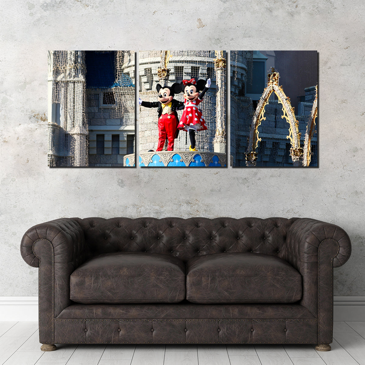 Mickey & Minnie Disney World Wall Art