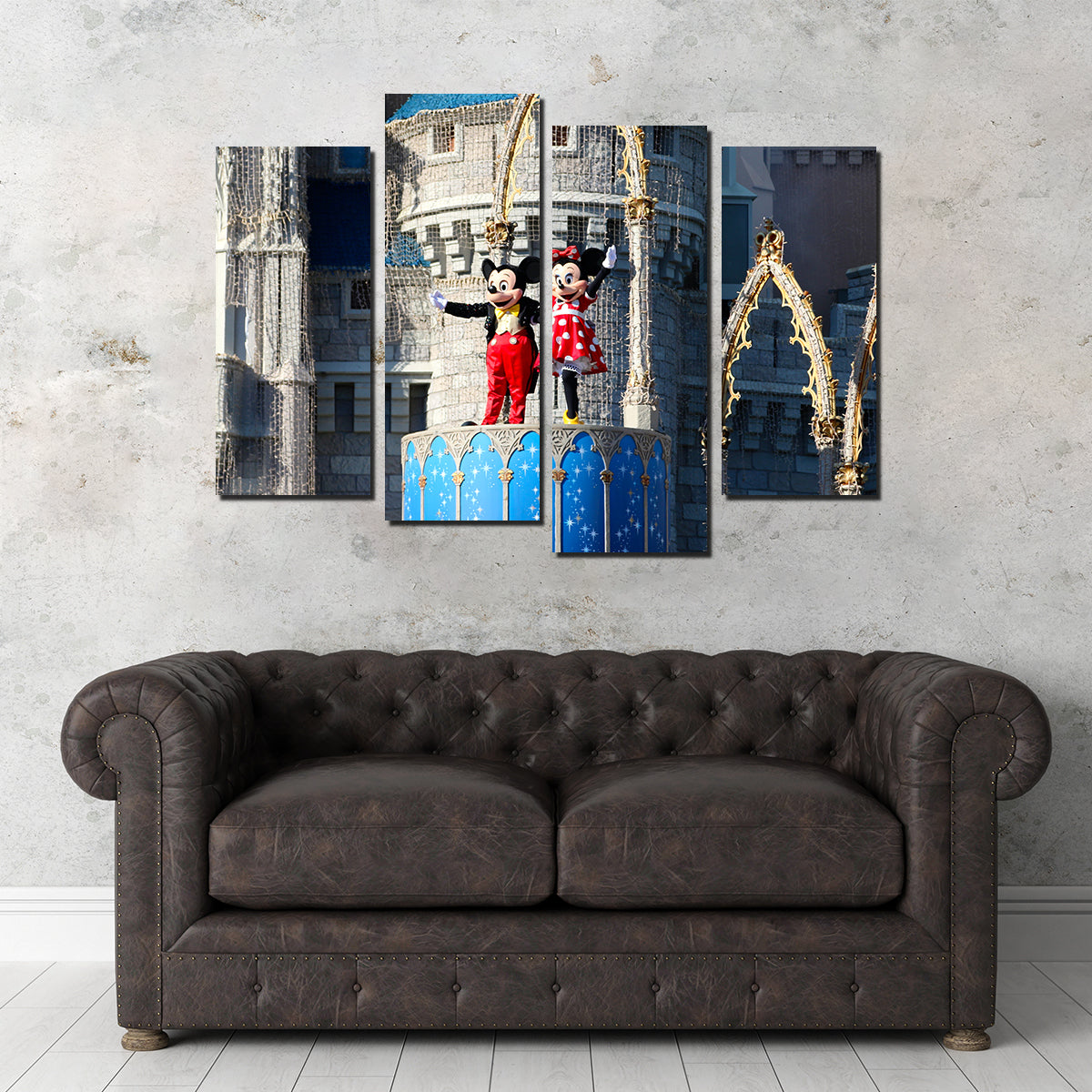 Mickey & Minnie Disney World Wall Art