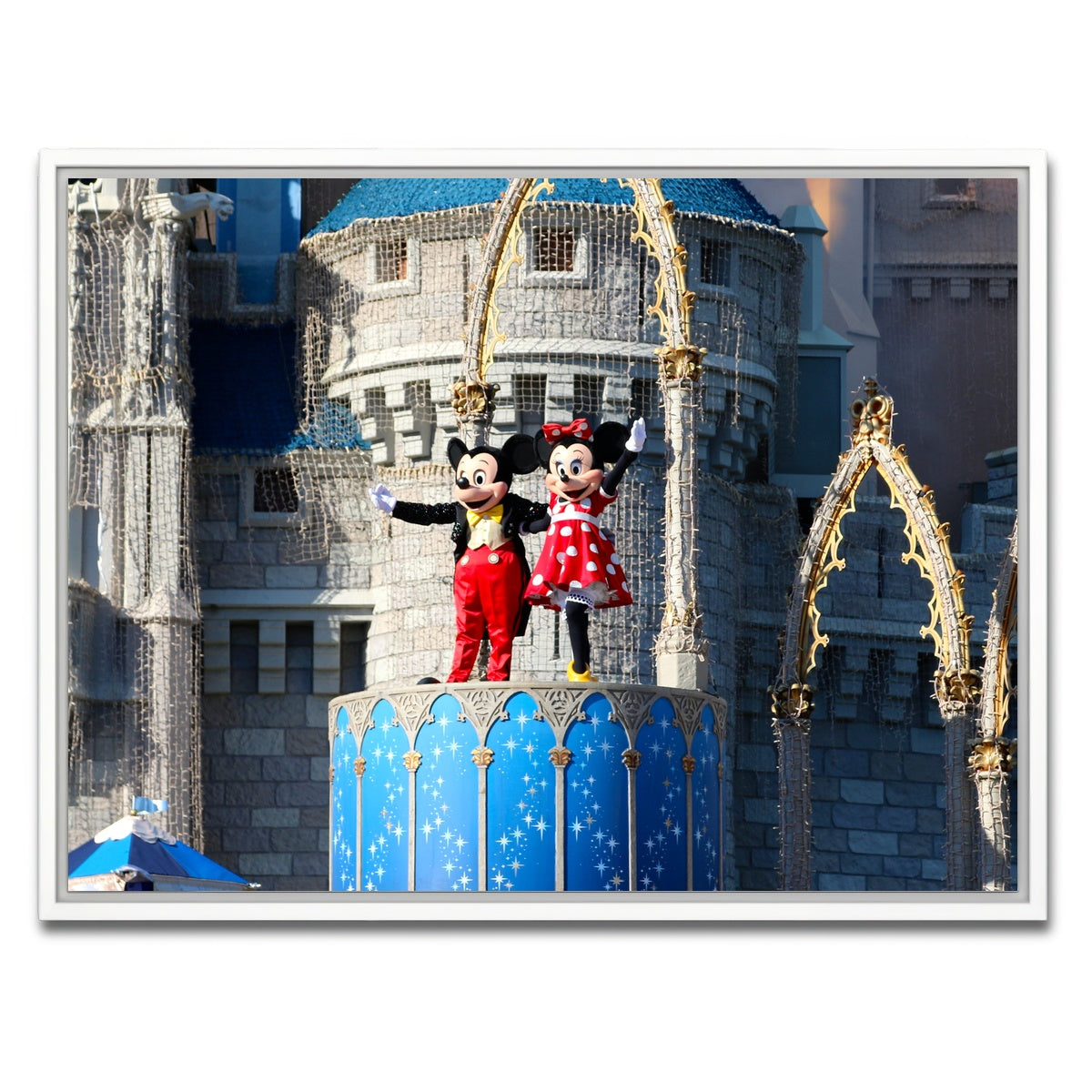 AUTO-MOCKUP WHITE | Mickey & Minnie Disney World | 1 Piece | White Framed Canvas | group=4x3