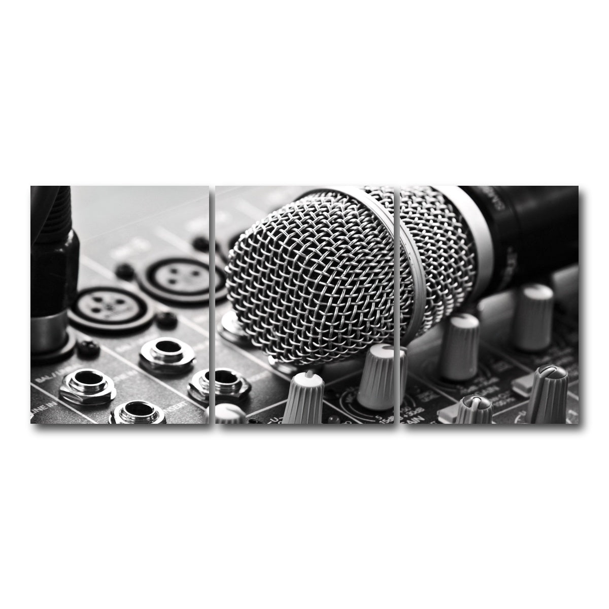 AUTO-MOCKUP WHITE | Microphone Mixer | 3 Piece | Gallery Wrap Canvas | group=18x24