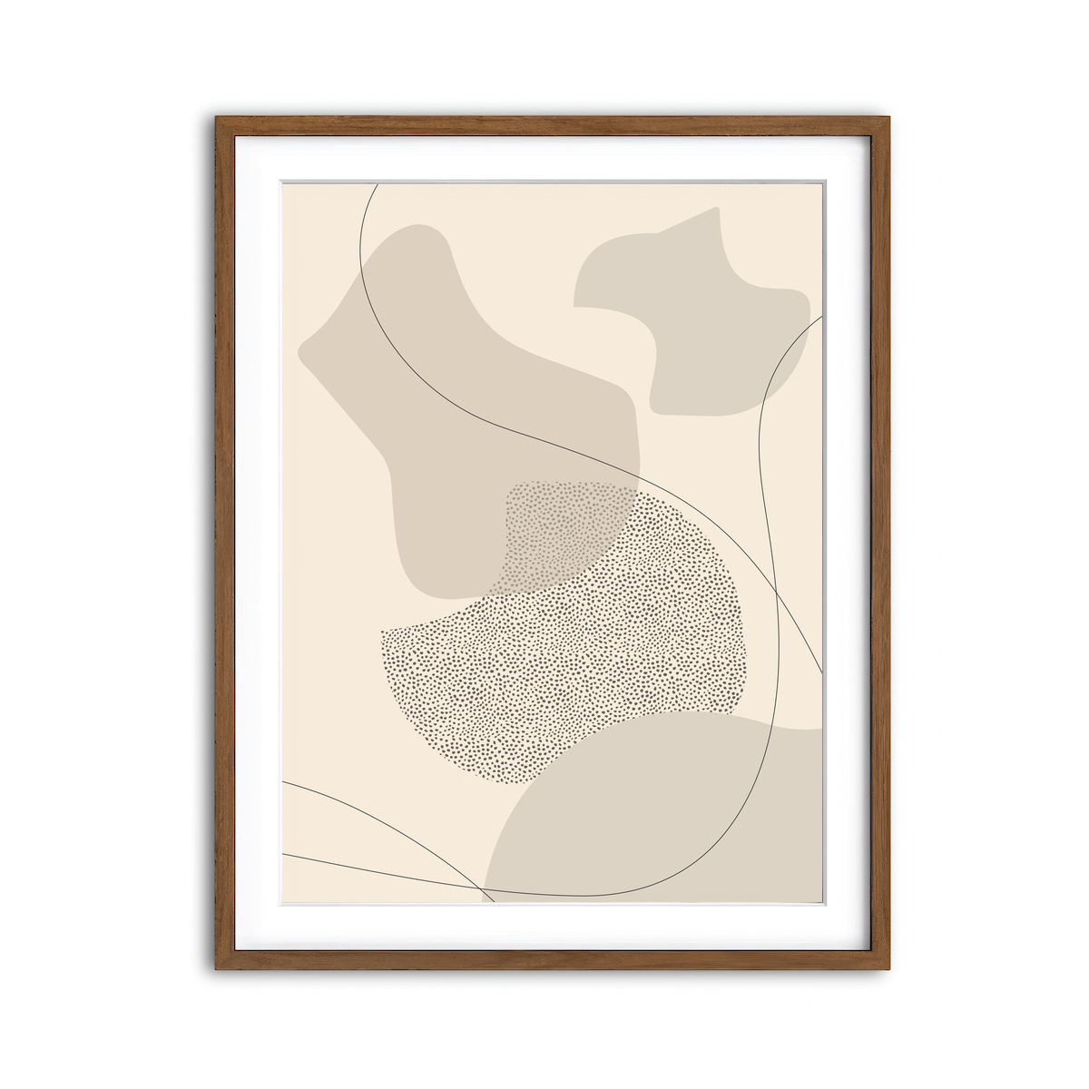 Framed Print 3x4 Walnut
