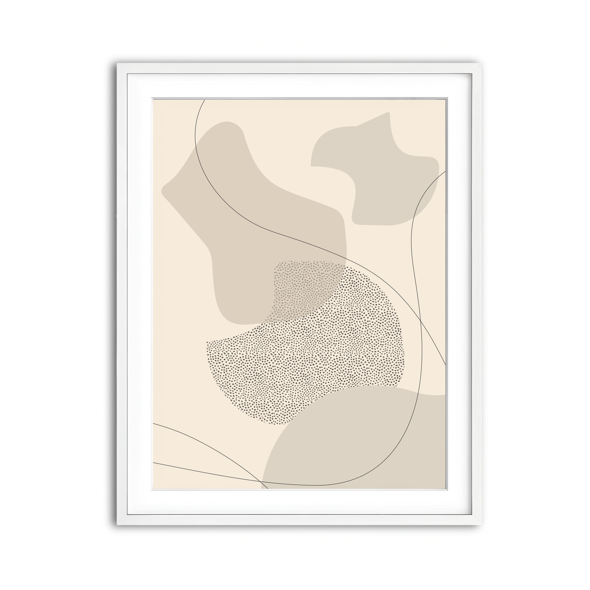 Framed Print 3x4 White