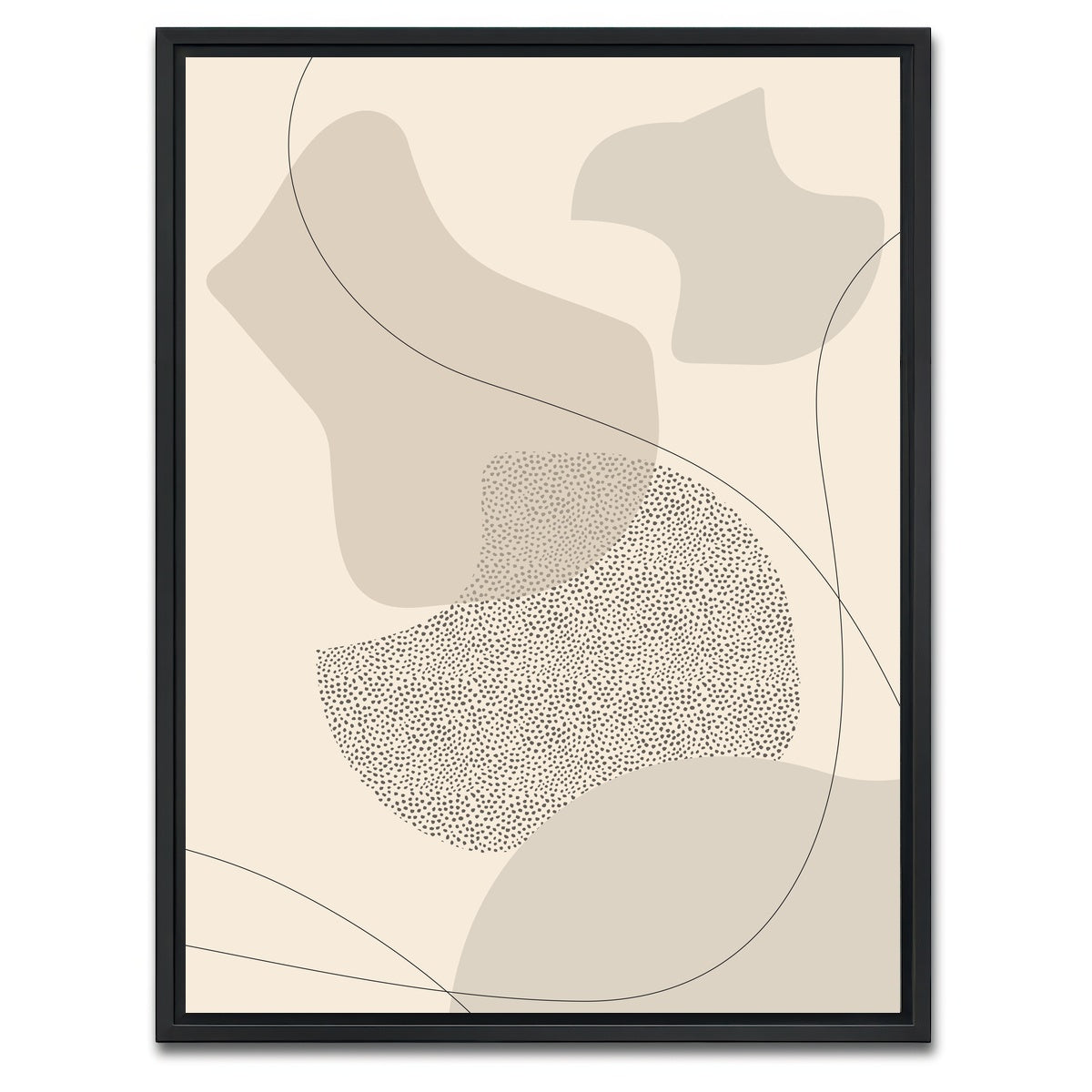 AUTO-MOCKUP WHITE | Mid-Century Modern No. 2 | 1 Piece | Black Framed Canvas | group=3x4