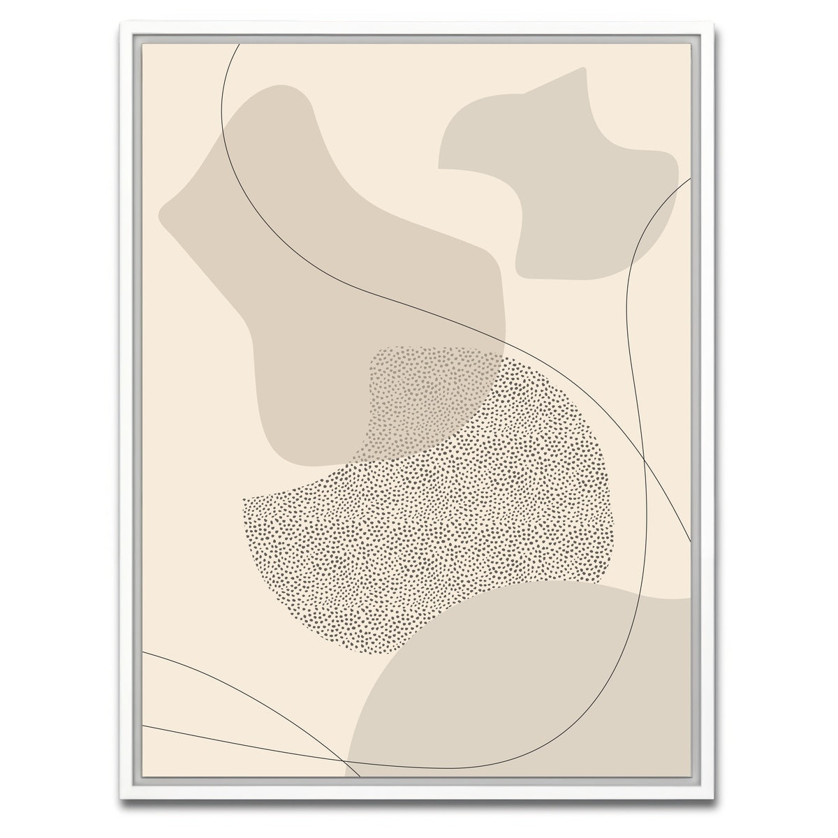 AUTO-MOCKUP WHITE | Mid-Century Modern No. 2 | 1 Piece | White Framed Canvas | group=3x4