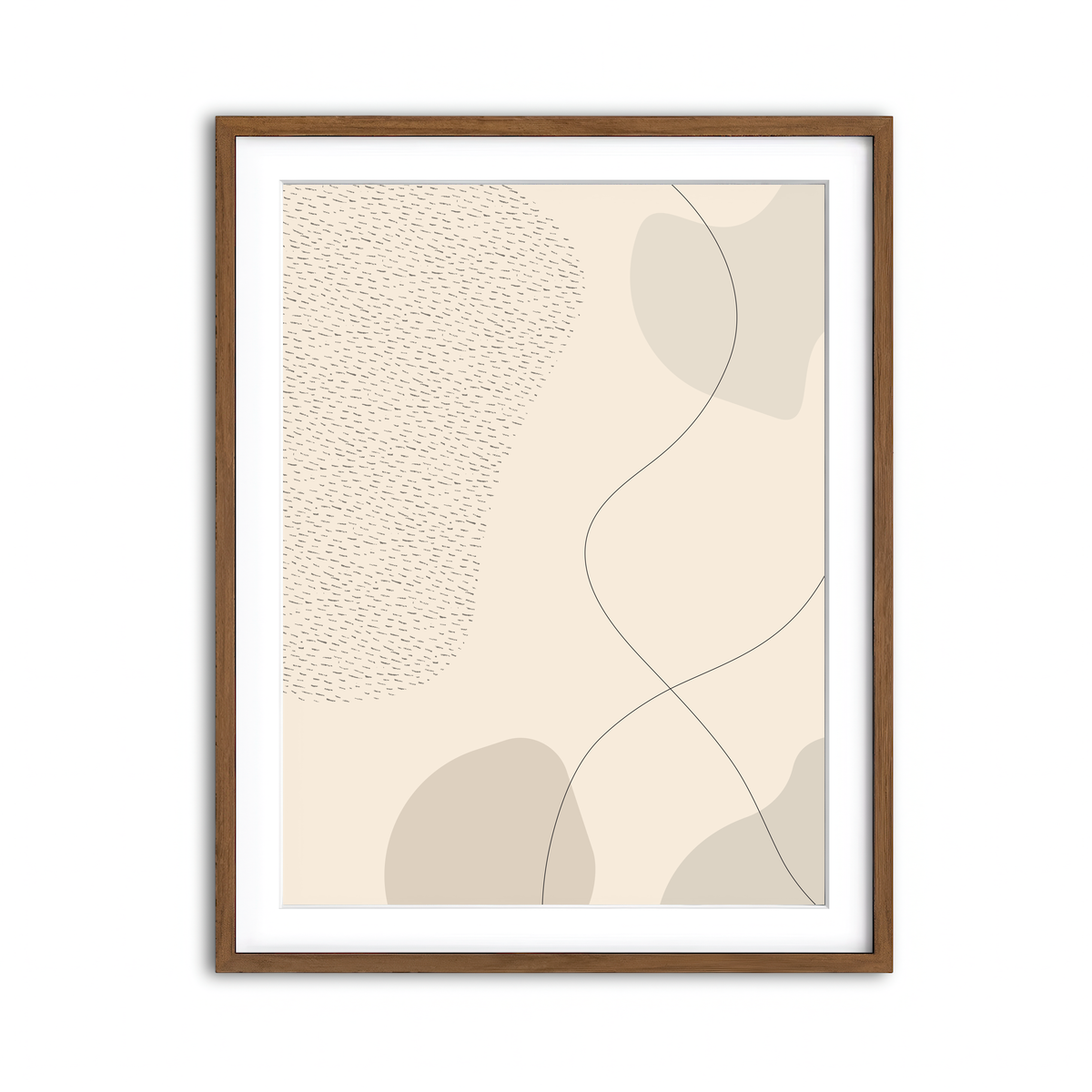 Framed Print 3x4 Walnut