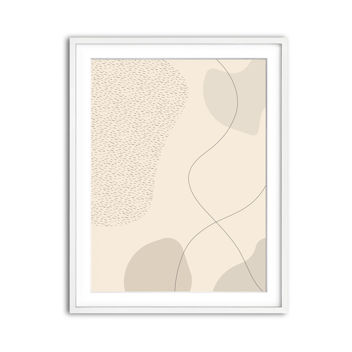 Framed Print 3x4 White