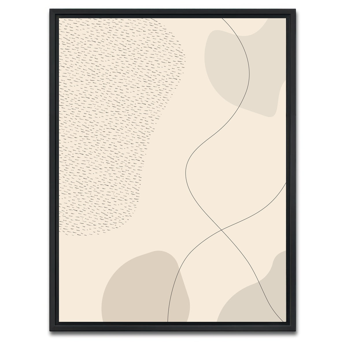 AUTO-MOCKUP WHITE | Mid-Century Modern No. 3 | 1 Piece | Black Framed Canvas | group=3x4