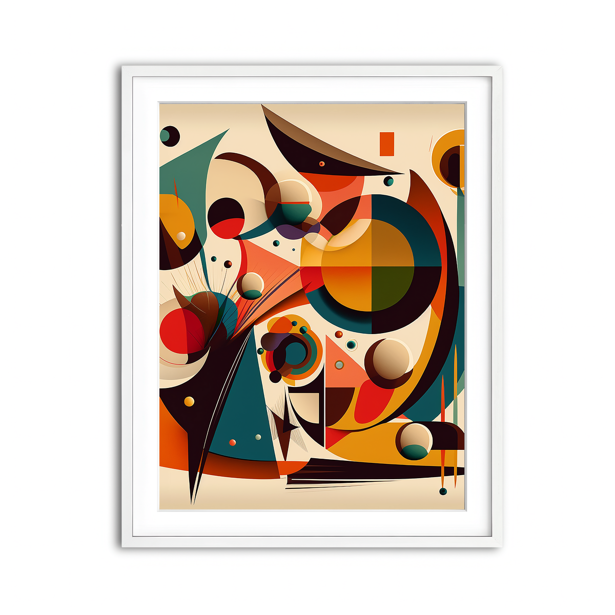 Framed Print 3x4 White