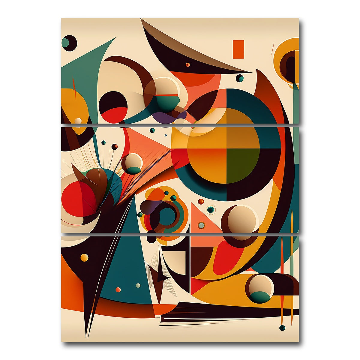 AUTO-MOCKUP WHITE | Mid Century Abstract S1 | 3 Piece | Gallery Wrap Canvas | group=8x18_stacked