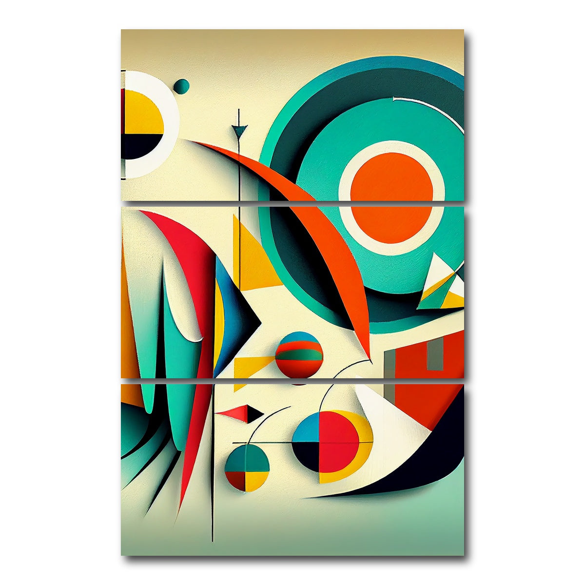 AUTO-MOCKUP WHITE | Mid Century Abstract S2 | 3 Piece | Gallery Wrap Canvas | group=12x24_stacked