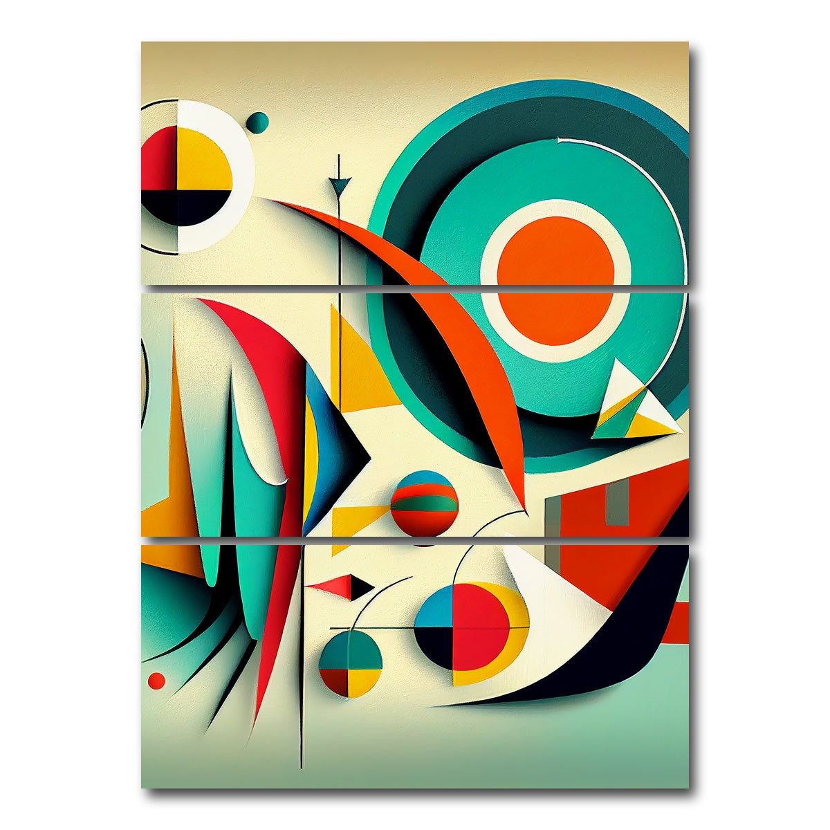 AUTO-MOCKUP WHITE | Mid Century Abstract S2 | 3 Piece | Gallery Wrap Canvas | group=8x18_stacked