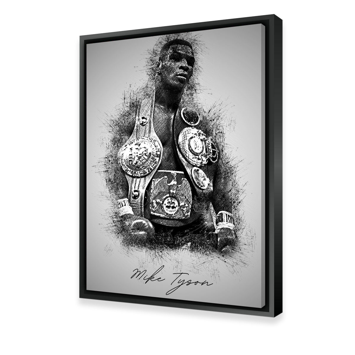 Mike Tyson Sketchy Wall Art