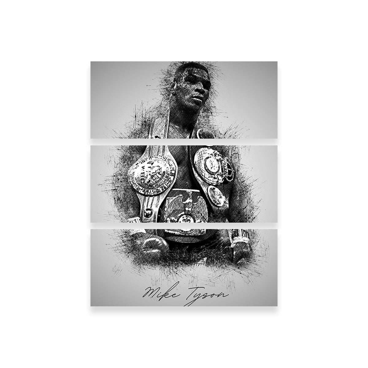 Mike Tyson Sketchy Wall Art