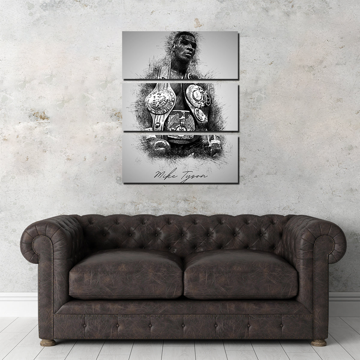 Mike Tyson Sketchy Wall Art