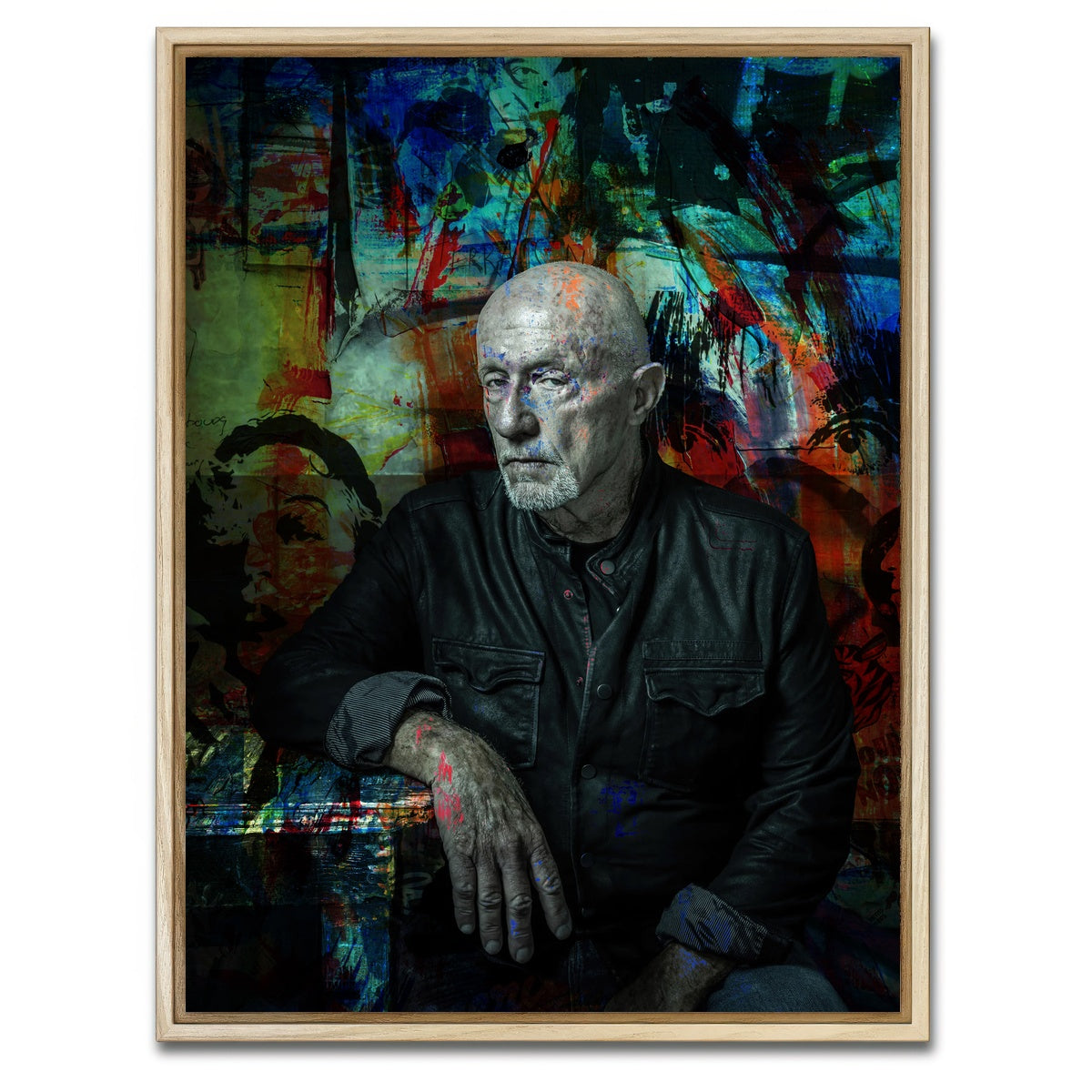 AUTO-MOCKUP WHITE | Mike - Jonathan Banks | 1 Piece | Natural Framed Canvas | group=3x4