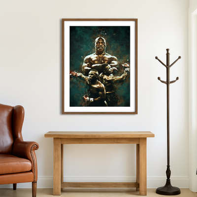 AUTO-MOCKUP ROOM | Mike Tyson Painting Wall Art