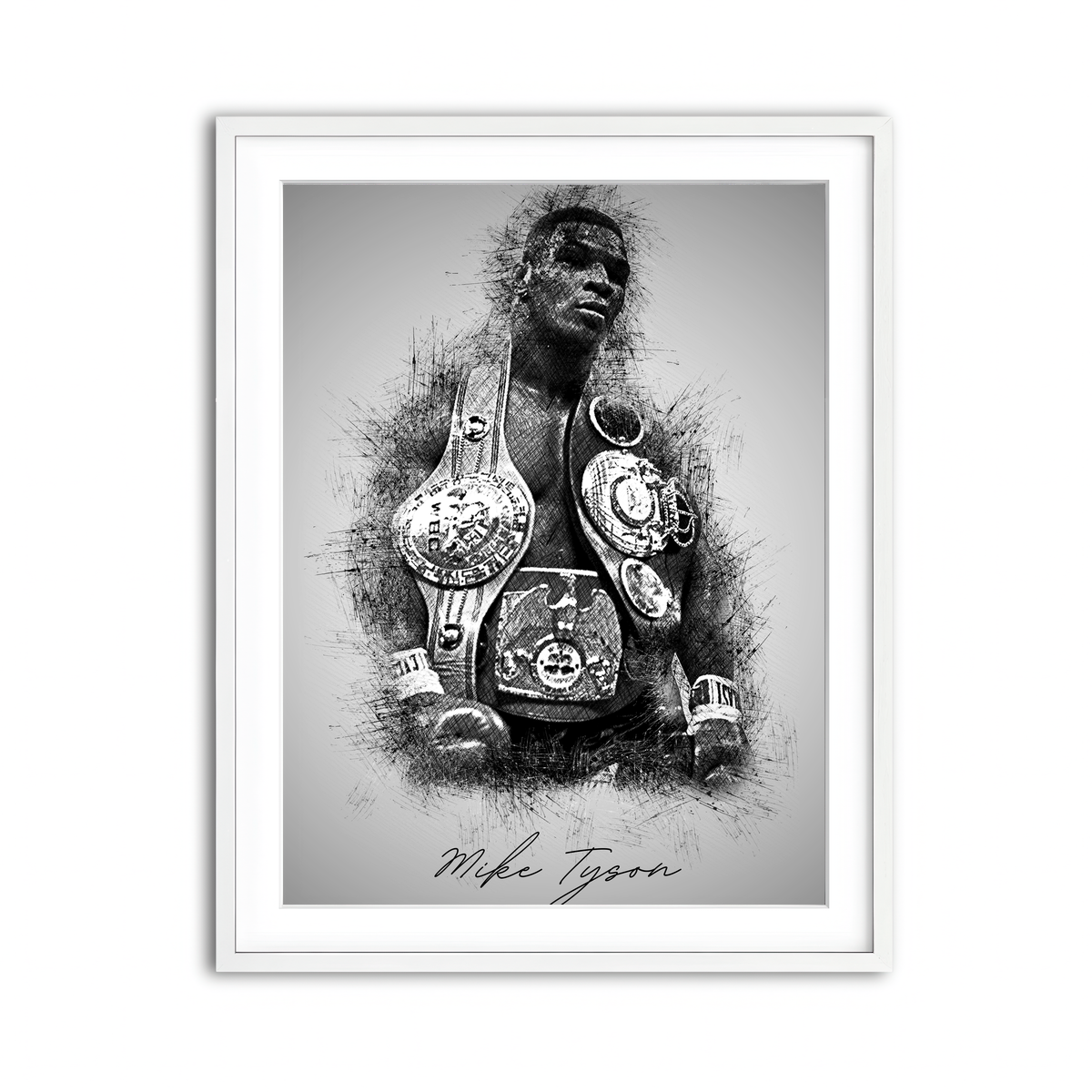 Framed Print 3x4 White