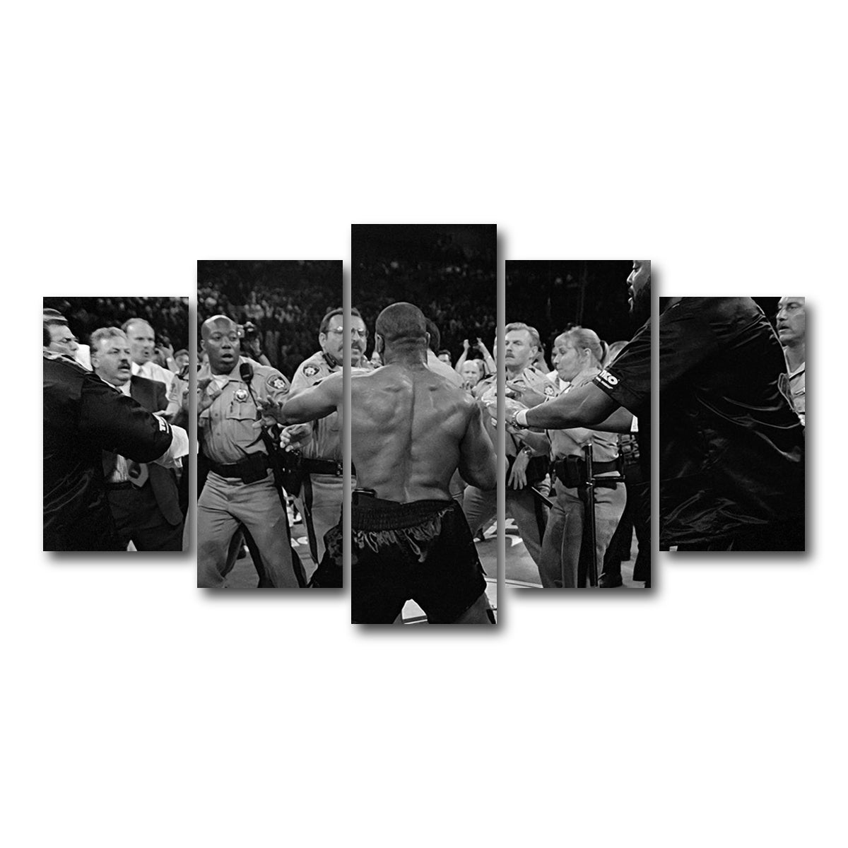 AUTO-MOCKUP WHITE | Mike Tyson | 5 Piece | Gallery Wrap Canvas | group=5_normal