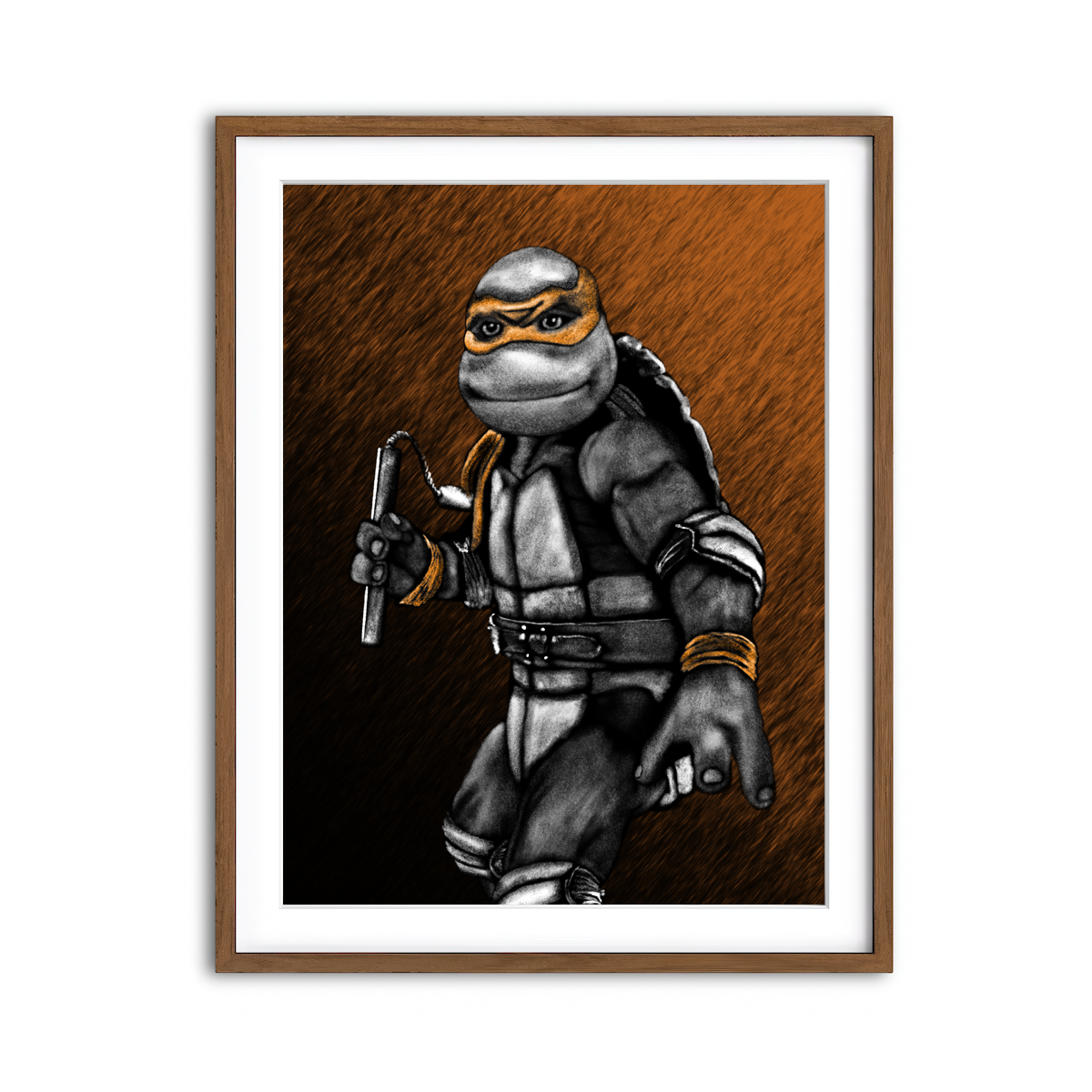 Framed Print 3x4 Walnut