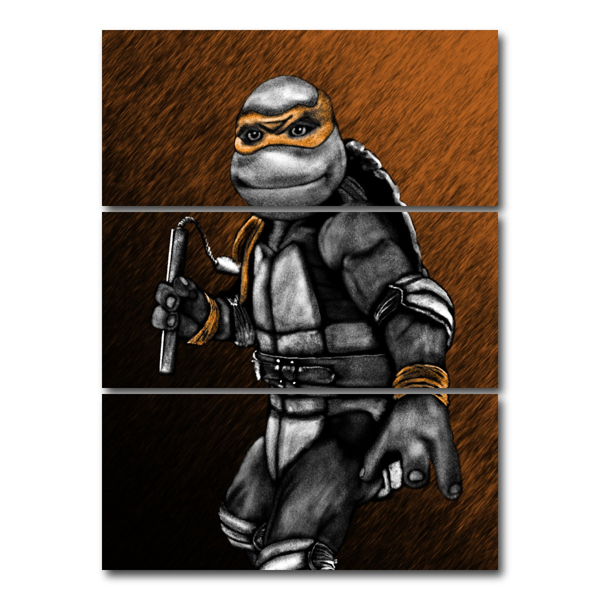 AUTO-MOCKUP WHITE | Mikey | 3 Piece | Gallery Wrap Canvas | group=8x18_stacked