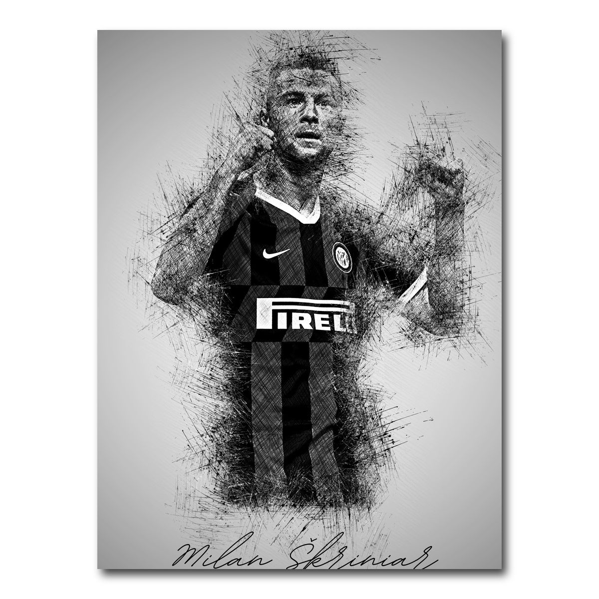 AUTO-MOCKUP WHITE | Milan Skriniar | 1 Piece | Gallery Wrap Canvas | group=3x4