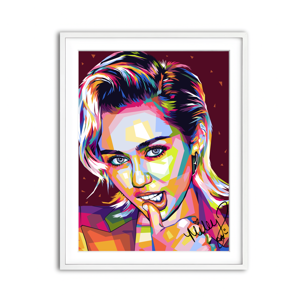 Framed Print 3x4 White