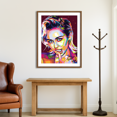 AUTO-MOCKUP ROOM | Miley Portrait Wall Art