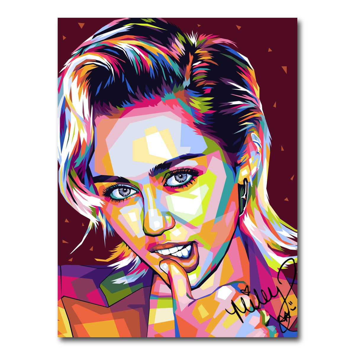 AUTO-MOCKUP WHITE | Miley Portrait | 1 Piece | Gallery Wrap Canvas | group=3x4