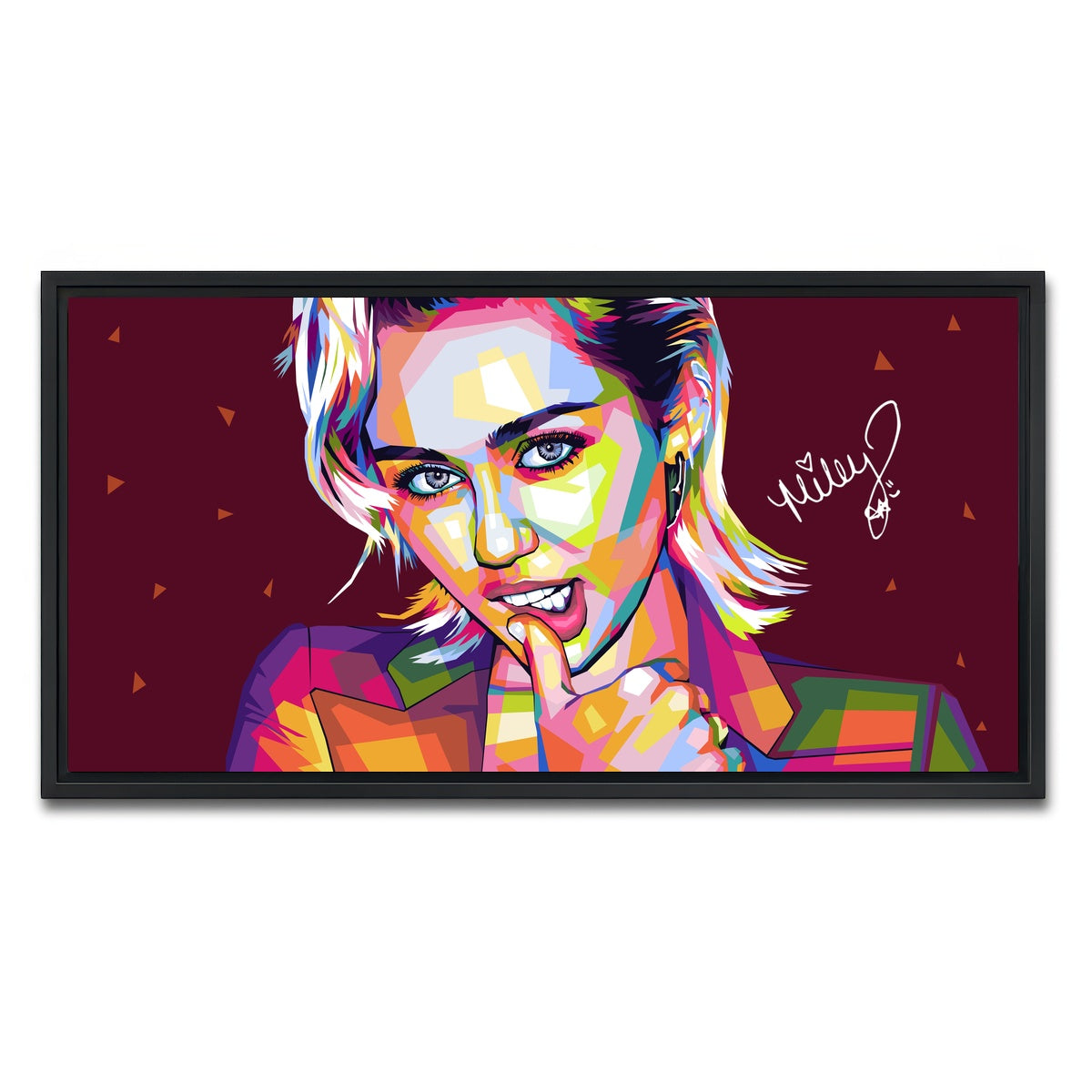 AUTO-MOCKUP WHITE | Miley | 1 Piece | Black Framed Canvas | group=2x1