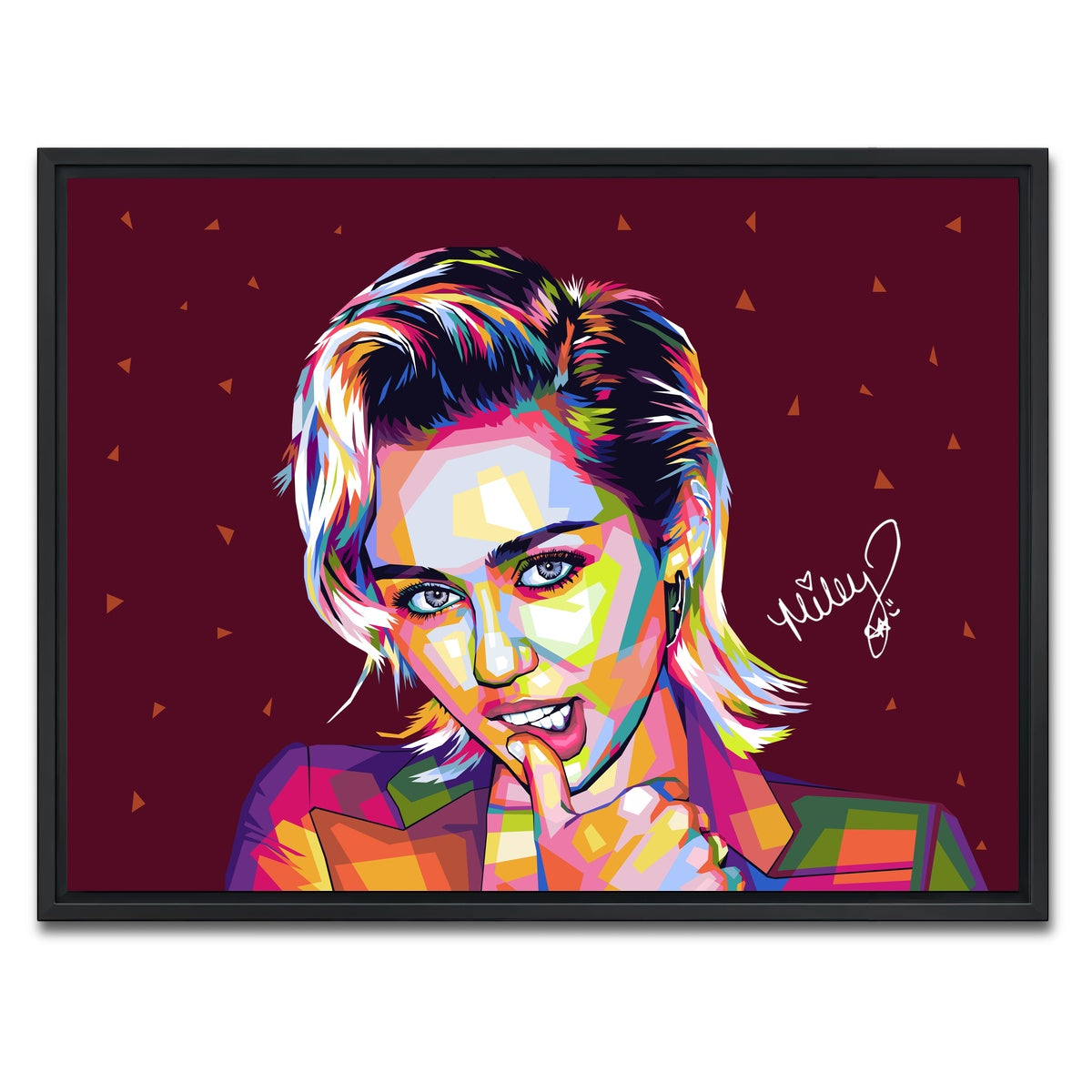 AUTO-MOCKUP WHITE | Miley | 1 Piece | Black Framed Canvas | group=4x3