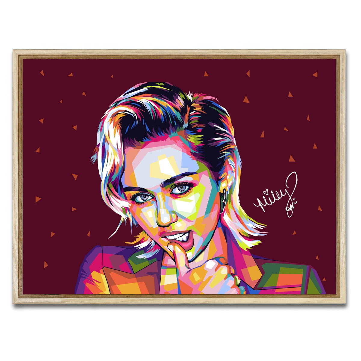 AUTO-MOCKUP WHITE | Miley | 1 Piece | Natural Framed Canvas | group=4x3