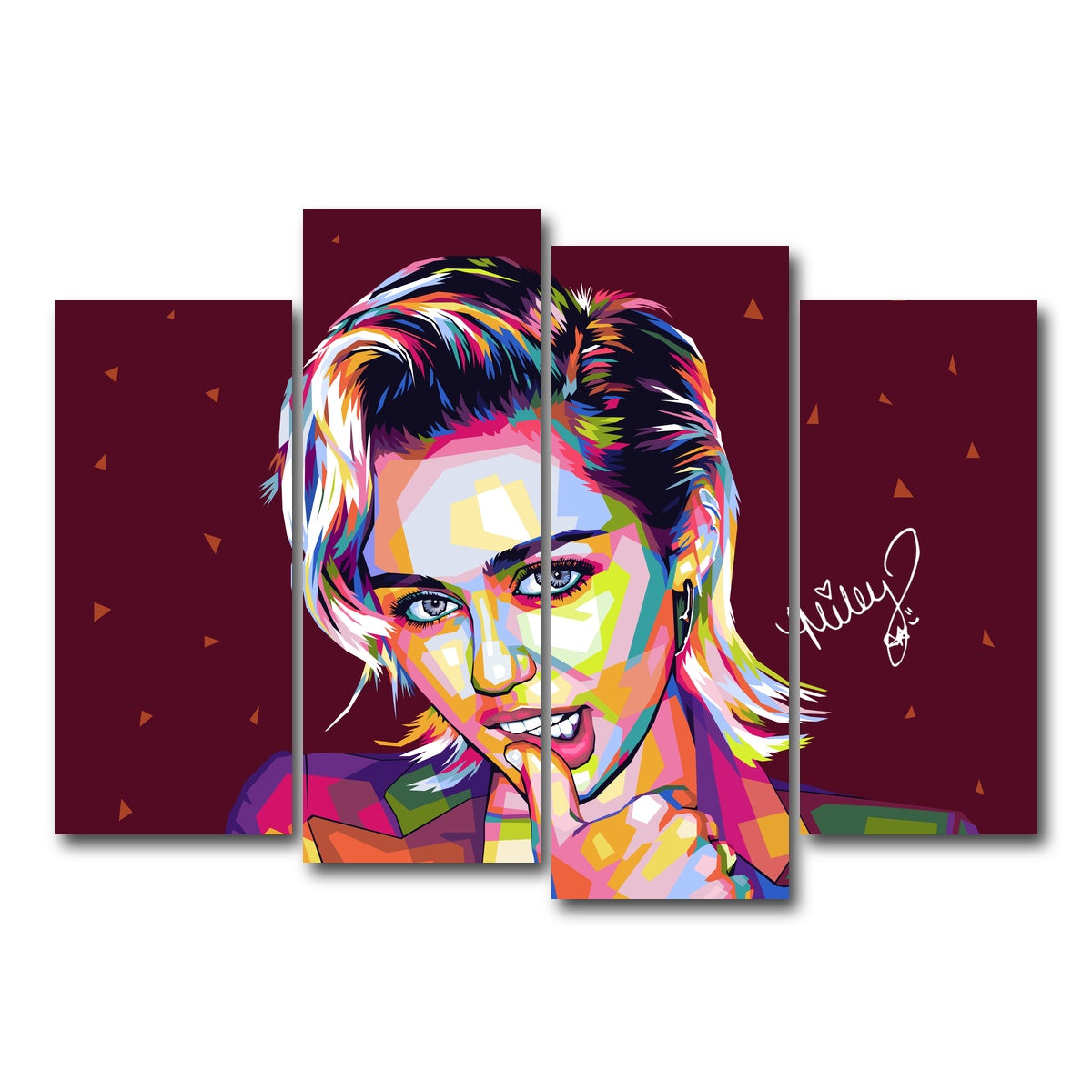 AUTO-MOCKUP WHITE | Miley | 4 Piece | Gallery Wrap Canvas | group=4_normal