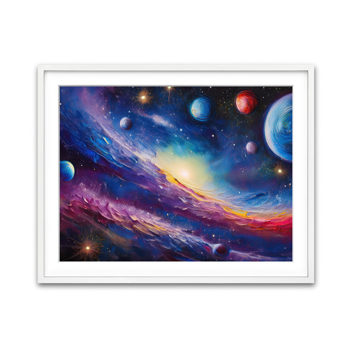Framed Print 4x3 White