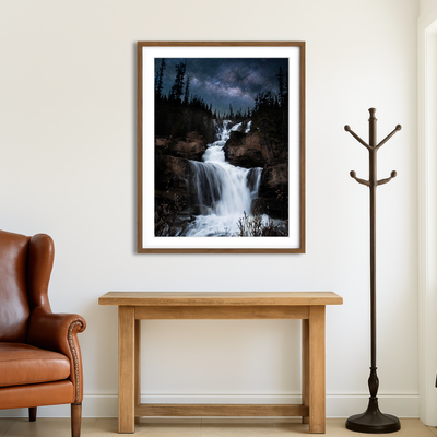 AUTO-MOCKUP ROOM | Milky Way Waterfall Wall Art
