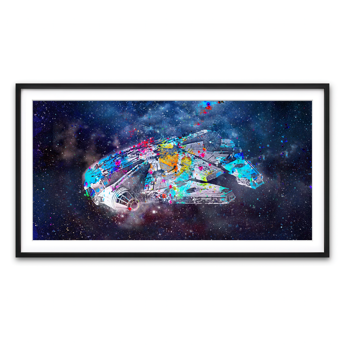 Framed Print 2x1 Black