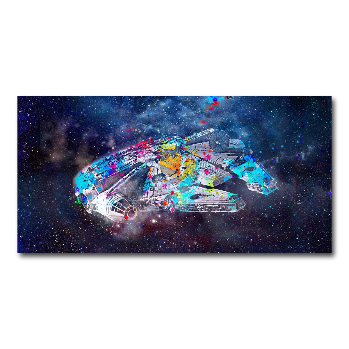 AUTO-MOCKUP WHITE | Millennium Falcon | 1 Piece | Gallery Wrap Canvas | group=2x1