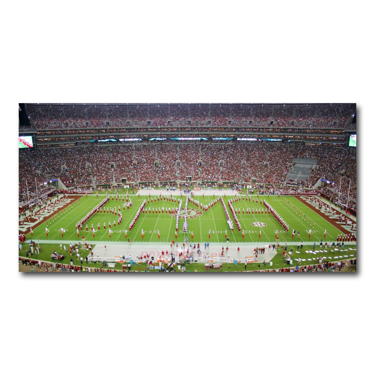 AUTO-MOCKUP WHITE | Million Dollar Band - Bryant Denny Stadium | 1 Piece | Gallery Wrap Canvas | group=2x1