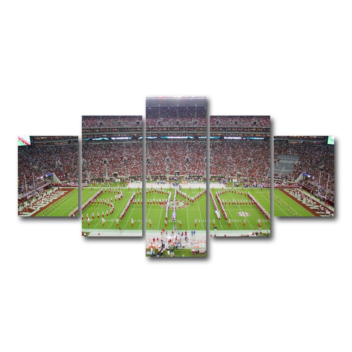 AUTO-MOCKUP WHITE | Million Dollar Band - Bryant Denny Stadium | 5 Piece | Gallery Wrap Canvas | group=5_short