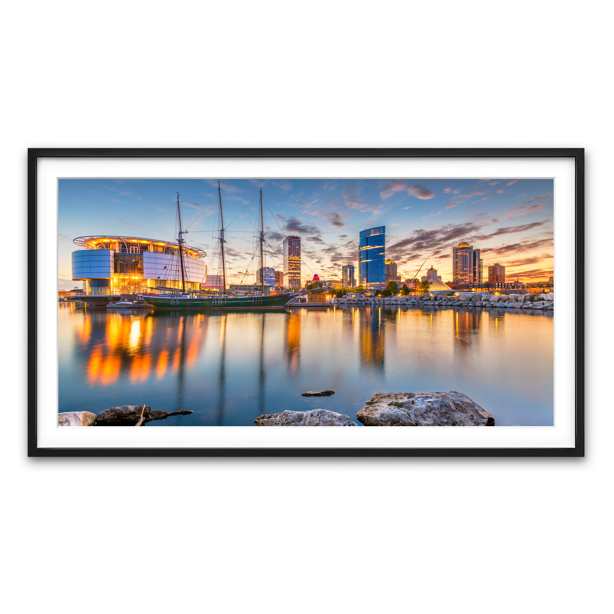 Framed Print 2x1 Black