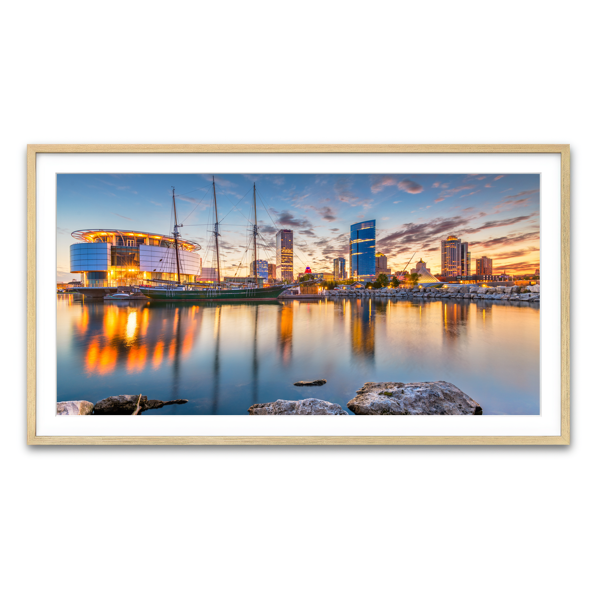 Framed Print 2x1 Natural