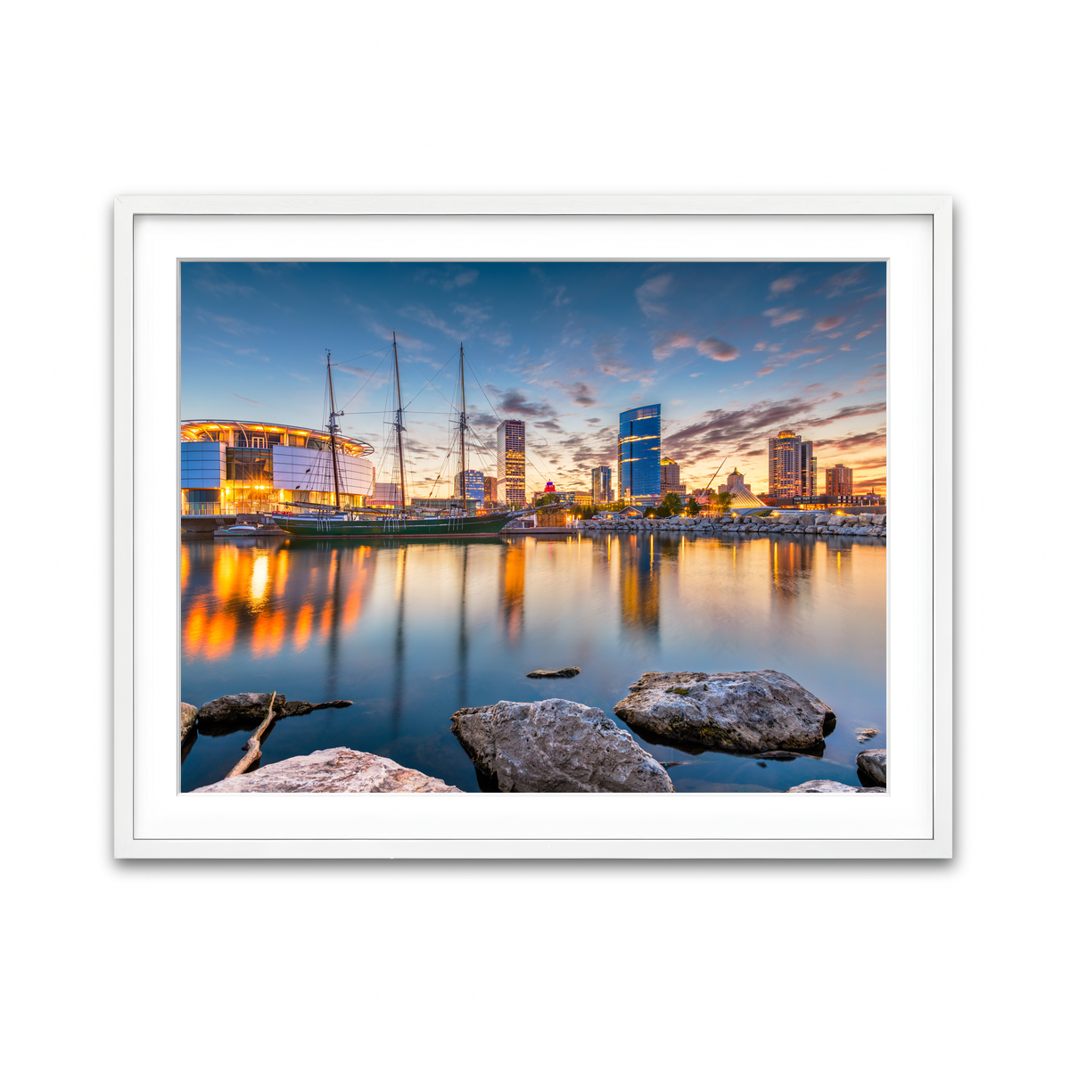 Framed Print 4x3 White