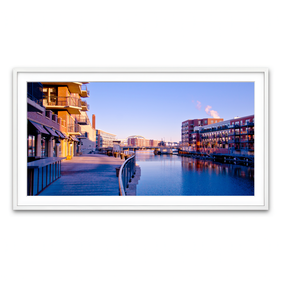 Framed Print 2x1 White