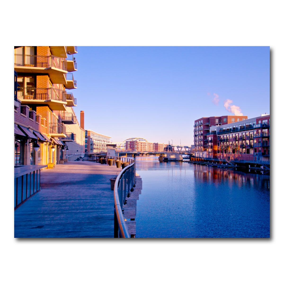 AUTO-MOCKUP WHITE | Milwaukee Third Ward Riverwalk | 1 Piece | Gallery Wrap Canvas | group=4x3
