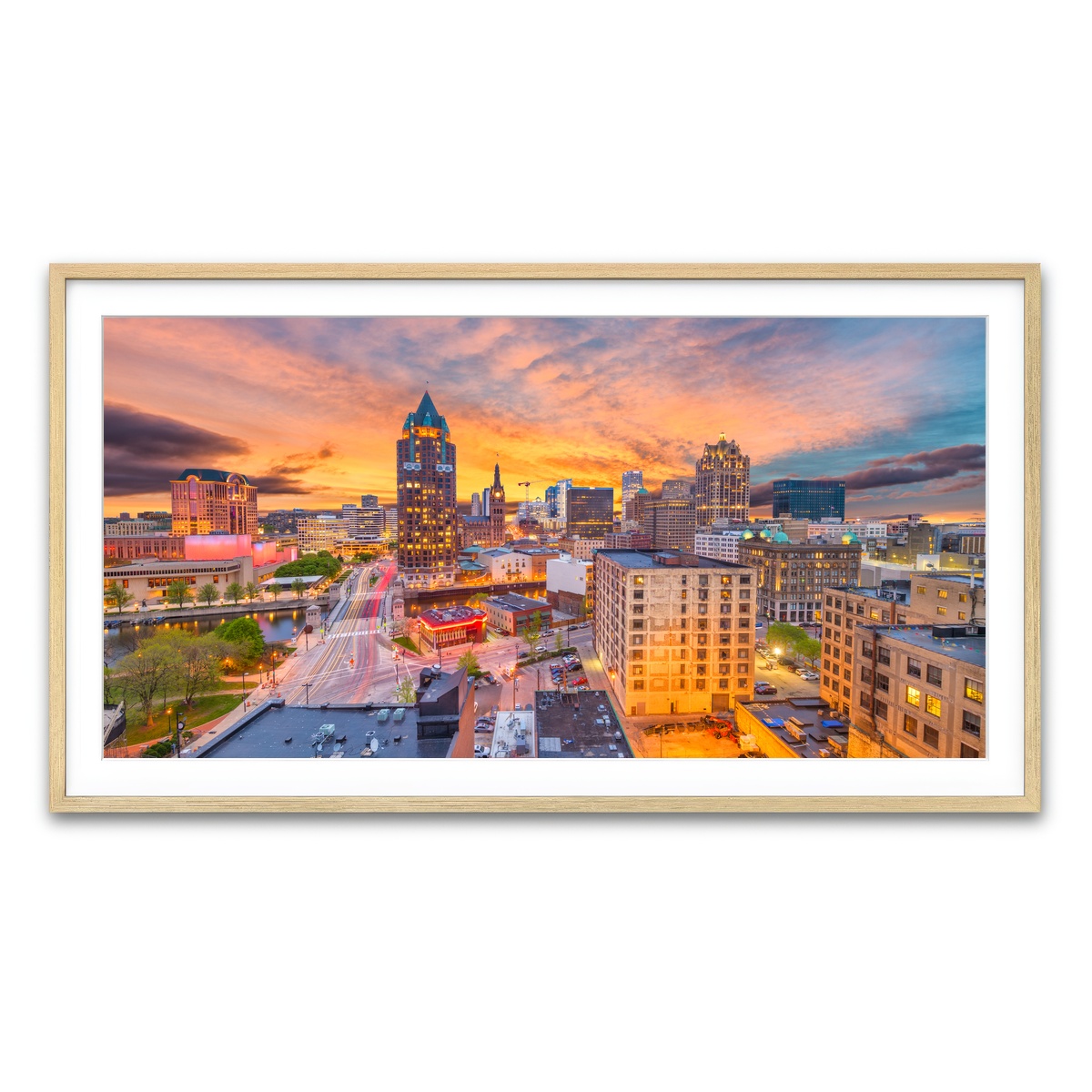 Framed Print 2x1 Natural